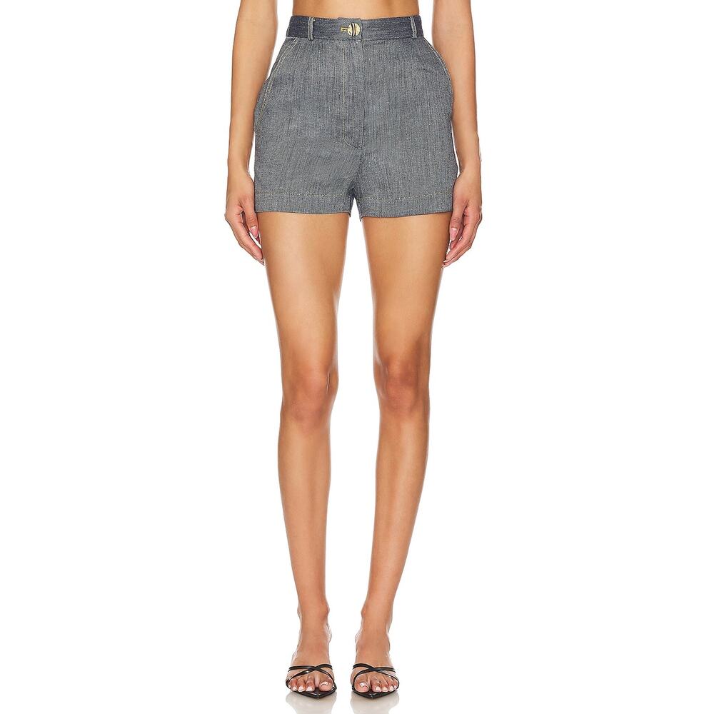 Matthew Bruch Tailored Gray High Waist Hot Shorts Size 3